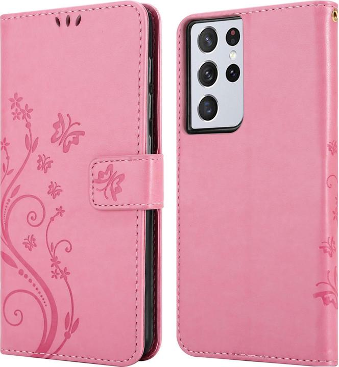 Image du produit Cadorabo Pochette Flower Book (Samsung Galaxy S21 Ultra)