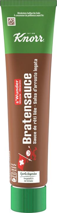 Knorr Bratensauce s'Wunder Tube, würzig im Geschmack, Würzmittel sofort löslich & individuell dosierbar (150 g)