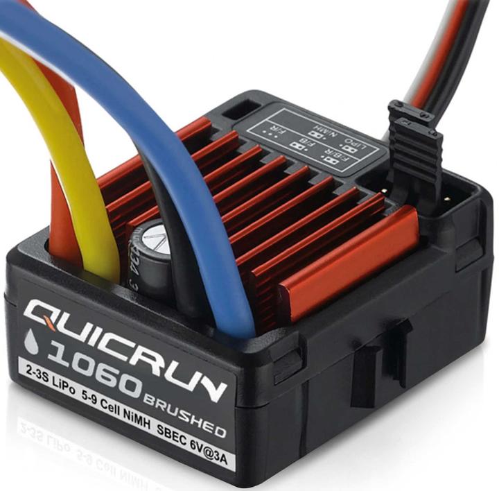 Produktbild Hobbywing QuicRun 1060 Brushed Regler T-Stecker 60A für 1:10