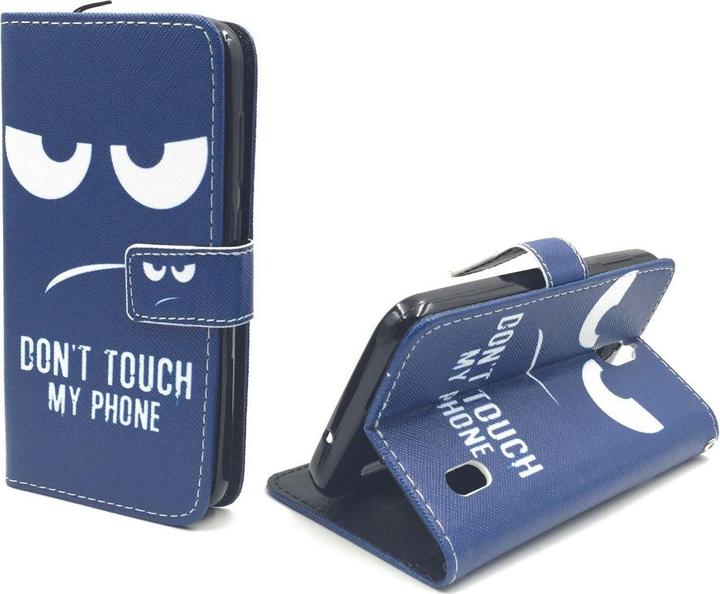 Actual product image König Design Dont Touch My Phone Mobile Phone Case Huawei Y625 Armour Protection Glass Flip Case Wallet Case (Huawei Y625)