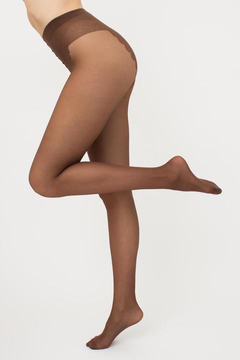 Actual product image Giulia Chic 20 bikini seamed tights, colour cappuccino, size 36-38 (20 DEN, 36 - 38)