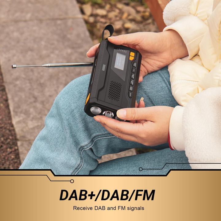 Produktbild August Kurbelradio MB290B (DAB+, FM, Bluetooth)