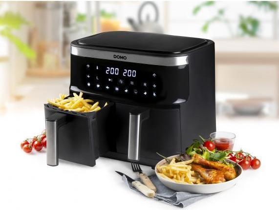 Actual product image Domo DO537FR Deep fryer Overheating protection, timer function, with display, non-stick coating