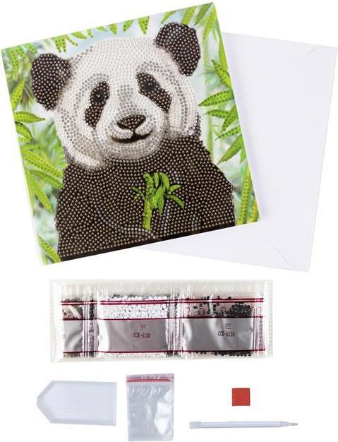 Image du produit Craft Buddy Baby Panda, Carte 18x18cm Crystal Art