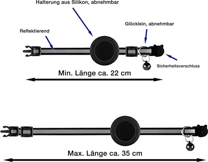 Immagine prodotto X-Tac Collare AirTag (23, 24, 25, 27, 28, 29, 31, 32, 33, 34, 35, Gatto, Cane, Generale)