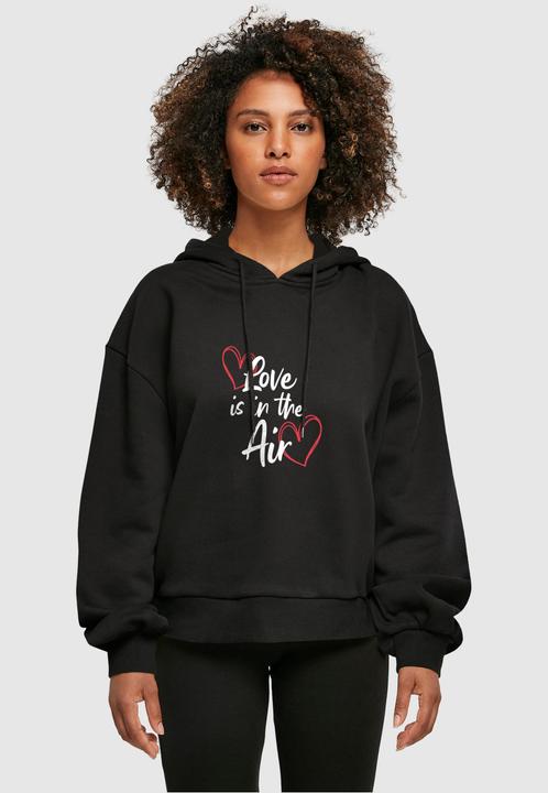 Immagine prodotto Merchcode Donna Valentines Day - Felpa con cappuccio bio oversize Love is in the Air - 113445 (M)