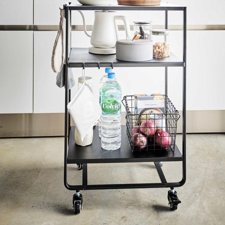Produktbild Yamazaki Küchenwagen - 3 Level - Turm - Schwarz