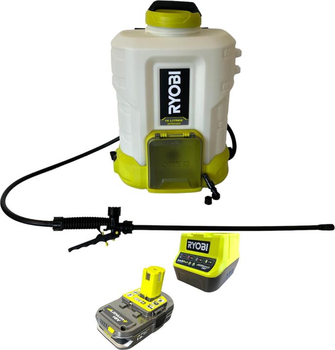 Image du produit Ryobi RY18BPSB-115 Pulvérisateur à pression sans fil 18 V 15 l 3 - 6 bar + 1x batterie 1,5 Ah + chargeur (15 l)