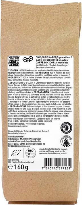 Actual product image NaturKraftWerke Chicory coffee organic (160g) (160 g)