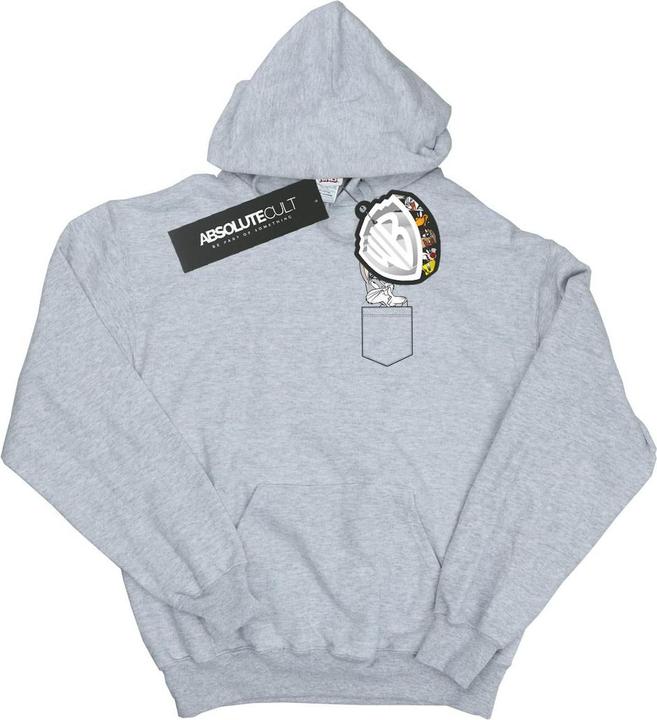 Actual product image Looney Tunes Boys Bugs Bunny Faux Pocket Hoodie (128)