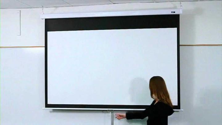 Actual product image Elite Screens manual (150", 16:9)