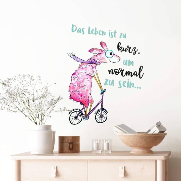 Produktbild Trenddeko Das Leben ist zu kurz, um normal zu sein... (53 x 70 cm)