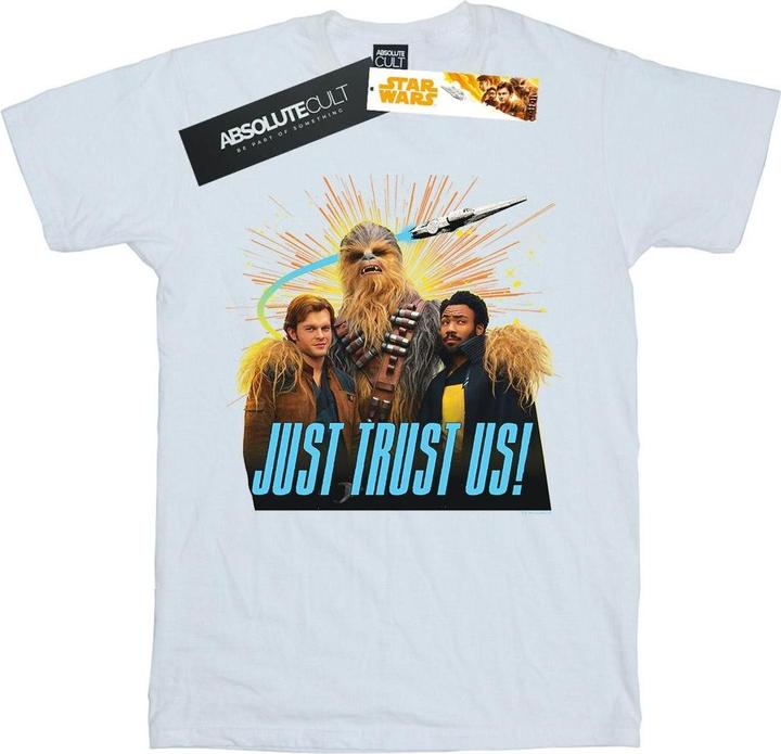 Actual product image Star Wars Mens Solo Just Trust Us T-Shirt (S)