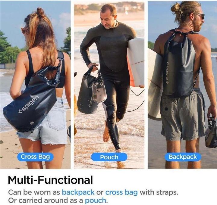 Actual product image Spigen A630 UNIVERSAL WATERPROOF BAG Black (20 l)