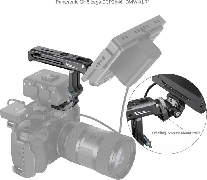 Produktbild SmallRig Top Handle for Sony XLR-K1M / K2M / K3M and Panasonic DMW-XLR1 Adapter 3082