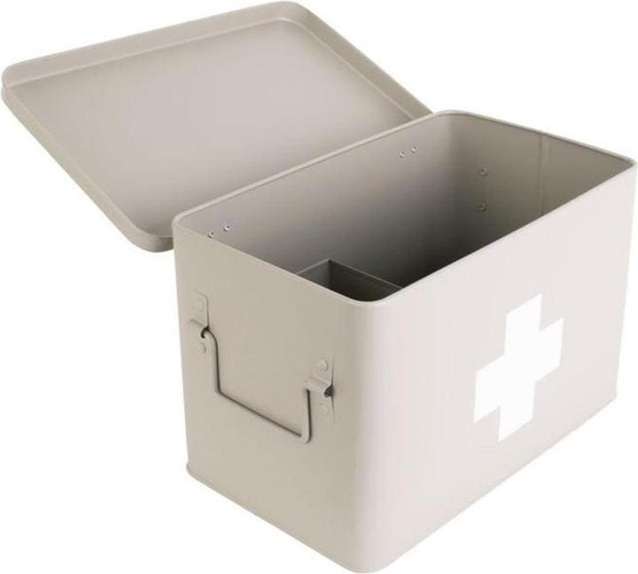 present time Erste Hilfe Schrank gross 31.5 x 21 cm, Grau matt