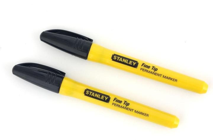 Image du produit Stanley Marqueur permanent à pointe fine () (Noir, 20 mm, 2 x)