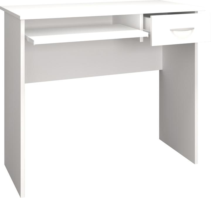 Produktbild VCM Holz Schreibtisch Computertisch Tastaturauszug Schublade Bürotisch Arusa L (85 x 50 x 75 cm)