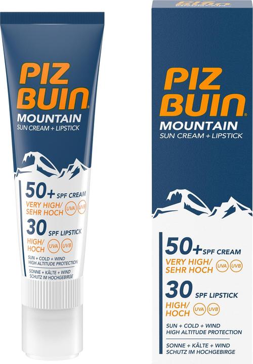 Actual product image Piz Buin mountain (Sun stick, Suntan cream, SPF 50+, 20 ml, 40 g)
