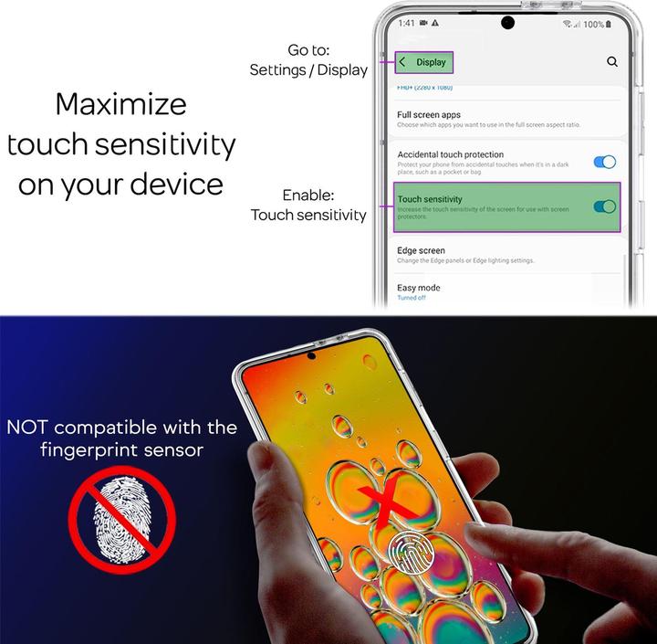 Actual product image Nalia Clear 360 degree hull (Samsung Galaxy A33)