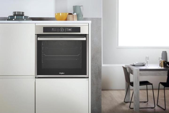 Immagine prodotto Whirlpool Orkaitė OAKZ97961SPIX A+, 60 cm, pirolizė, Inox spalvotas/juodas stiklas, Didelis LED ekra