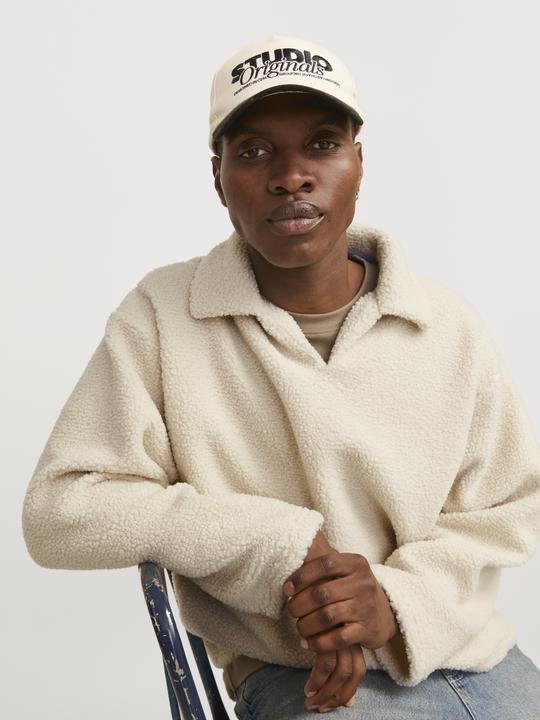 Produktbild Jack & Jones Joravondale Teddy Split Neck Sweat Ln (S)