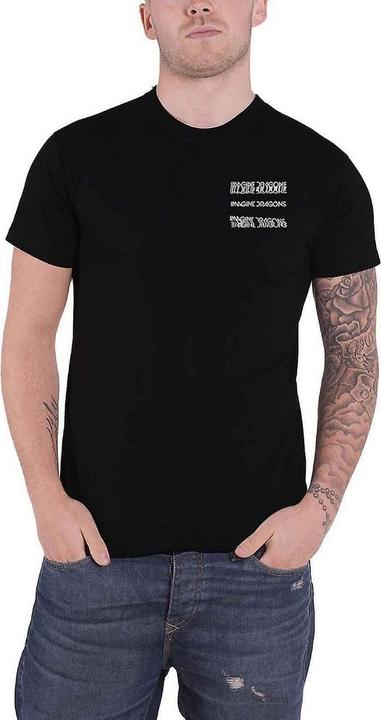 Imagine Dragons Unisex Adult Glitch Cotton T-Shirt