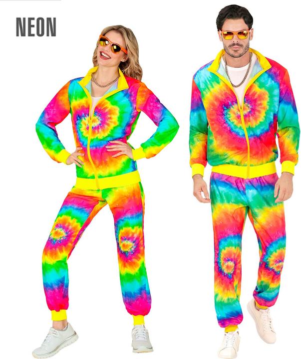 Image du produit Widmann années 60 - Hippie Tie Dye Tenue de sport (S)
