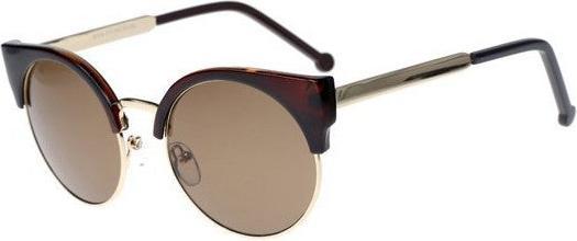 Hermex Vintage Retro 80er Sonnenbrille UV400 - Braun MOKKA