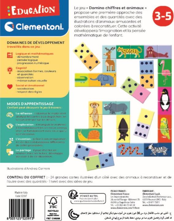 Energy Label Clementoni Animal's Domino (Italian)