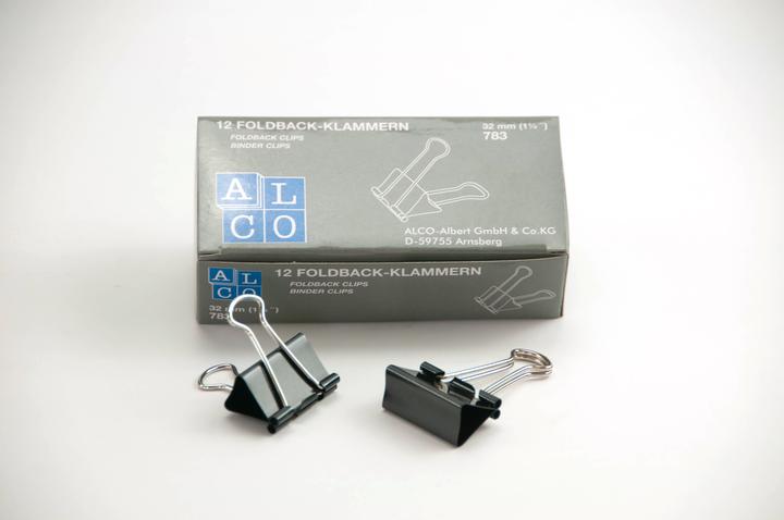 Actual product image Alco Foldback clamp 32 mm, black, 12 pieces (1 x)