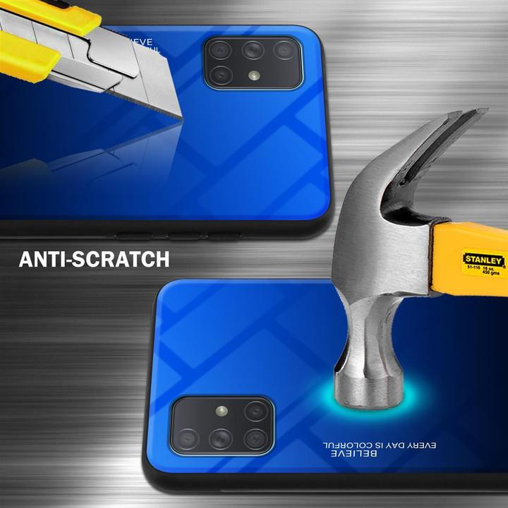 Actual product image Cadorabo TPU 2 colors glass cover (Samsung Galaxy A71)