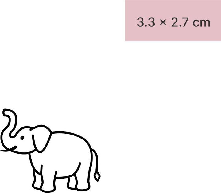 Immagine prodotto minink Tatuaggio temporaneo - Elefante amichevole