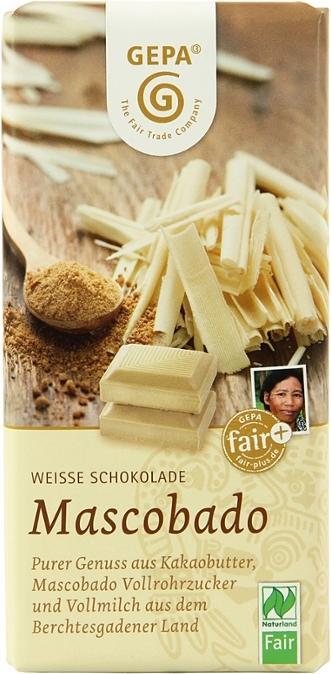 Actual product image GEPA Chocolate Mascobado White (100 g)