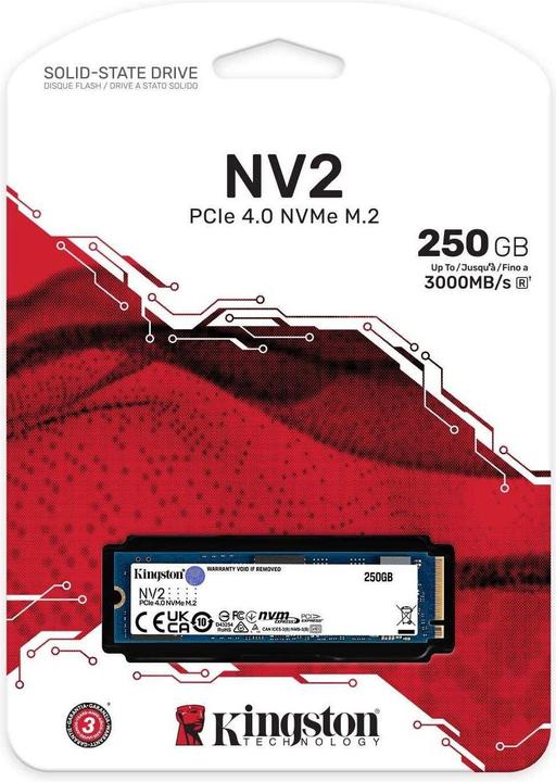 Actual product image Kingston NV2 (250 GB, M.2 2280)