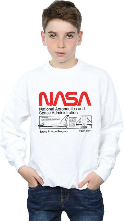 Actual product image Nasa Boys Space Shuttle Sweatshirt (140, 146)
