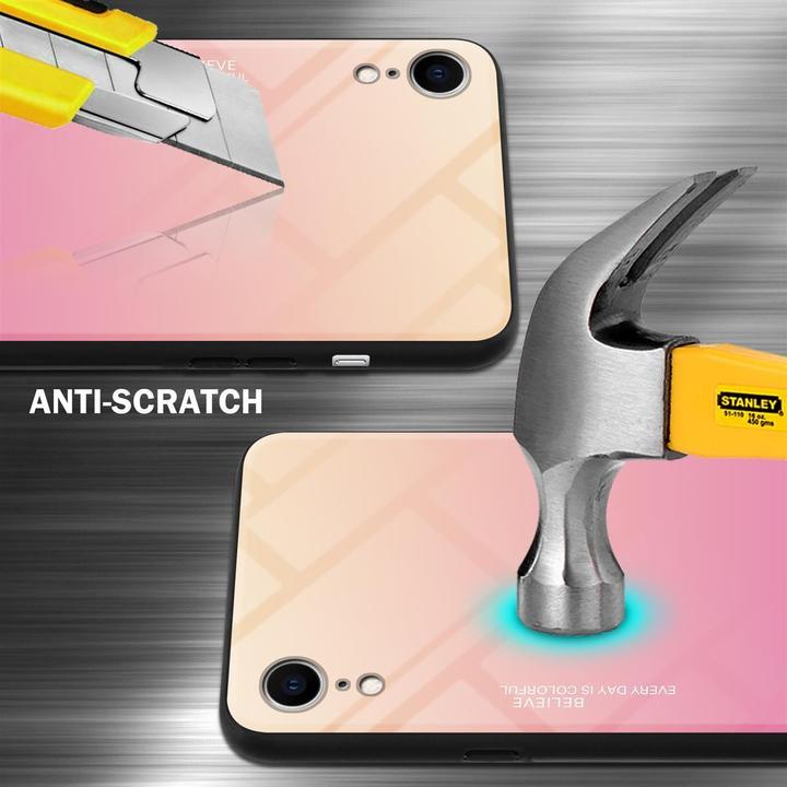 Productafbeelding Cadorabo TPU 2 kleuren glasdekking (Apple iPhone XR)