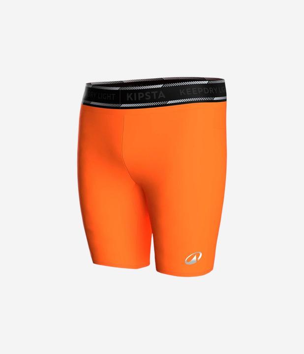 Kipsta Damen/Herren Fussball Funktionsshorts - Keepdry Light orange