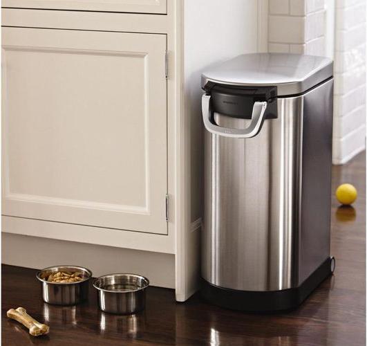 Image du produit Simplehuman Grand bac à aliments pour animaux de compagnie en acier inoxydable
