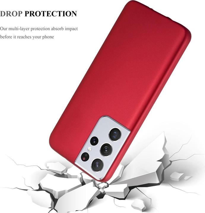 Actual product image Cadorabo TPU Matt Metallic Sleeve (Samsung Galaxy S22 Ultra)
