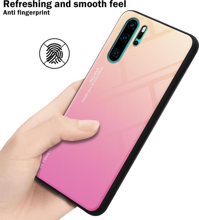 Produktbild Cadorabo TPU 2 Farben Glas Cover (Huawei P30 Pro)