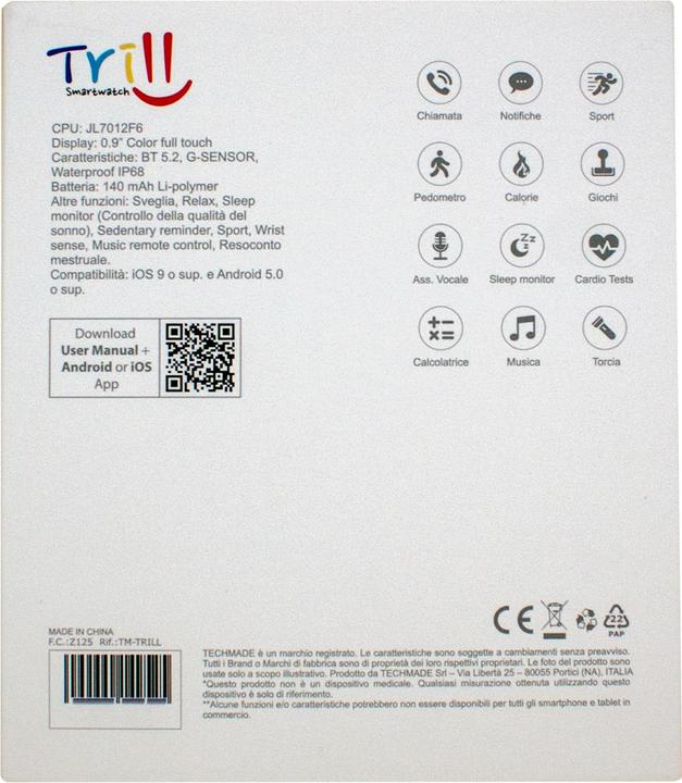Produktbild Techmade Kinder Smartwatch Trill