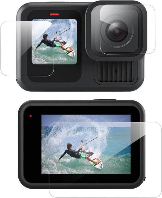 Telesin 3-in-1 Tempered Glass for GoPro Hero 13 Black (S6-FLM-07-TGP) (Hero 13 Noir)