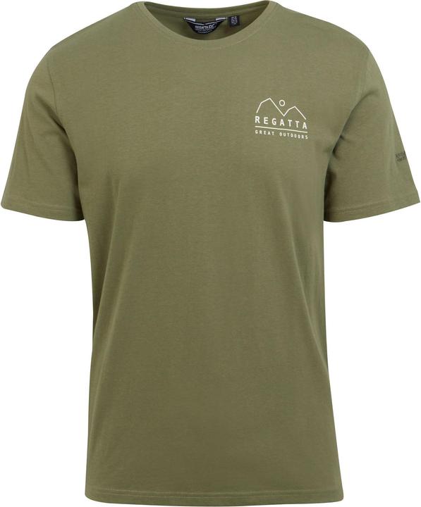 Actual product image Regatta Mens Cline VIII Tree Back Print T-Shirt (XXL)