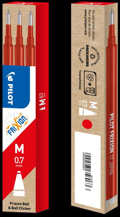 Image du produit Pilot FriXion Recharge Set à 3 (Recharger, Rouge, 0.35 mm)
