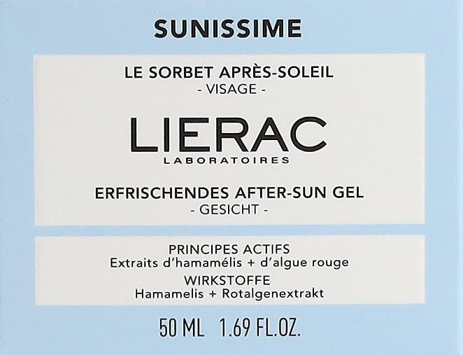 Valeurs nutritives et ingrédients Lierac Sunissime (Gel, 50 ml)