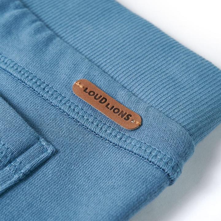 Immagine prodotto VidaXL Pantaloni della tuta da ginnastica per bambini blu medio 116,Materiale: 80 (116)