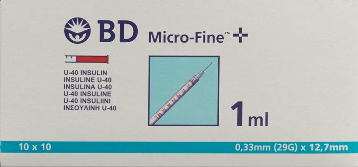 Actual product image BD Insulin syringes (Insulin injections)