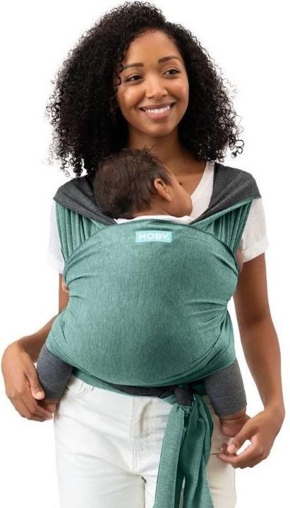 Actual product image Moby Wrap Reversible sling, jade-grey (0.60 m)