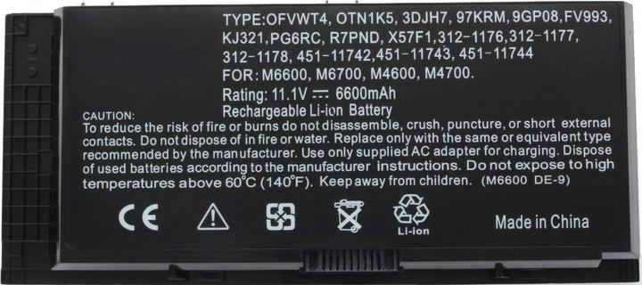 Produktbild Dell Akku Precision M4600 11,1 Volt (6 Zellen, 7800 mAh)